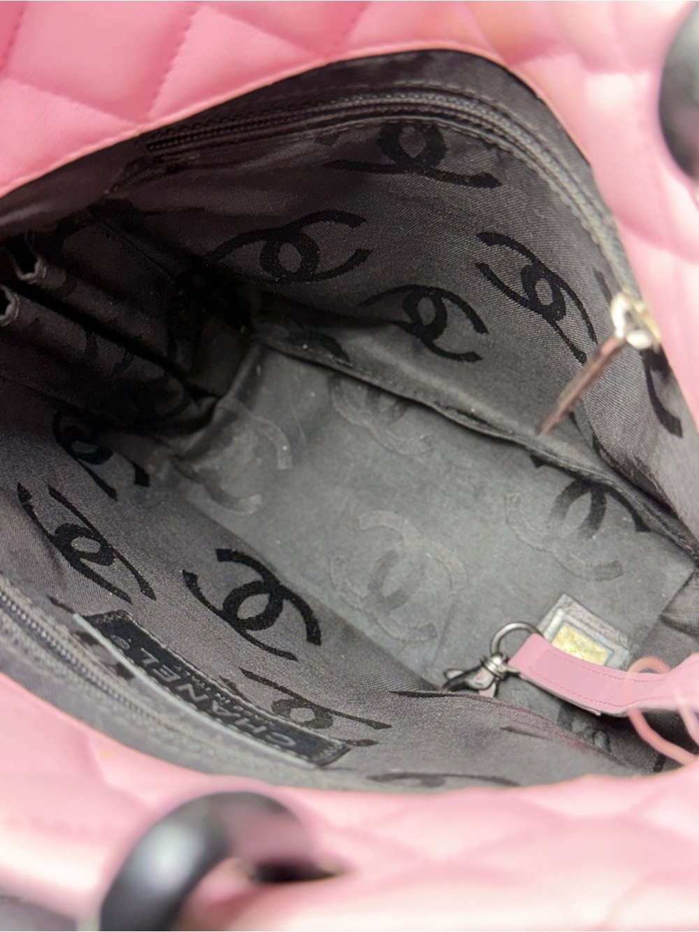 Chanel Vintage Mini Cambon Logo Tote in Pink - Picture 11 of 13